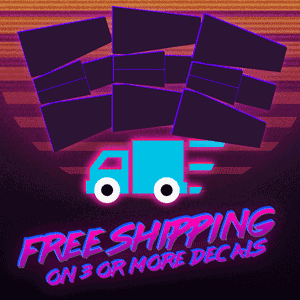 Free Shipping on 3 or more decals