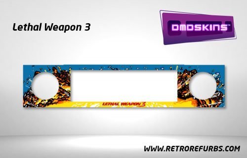 Lethal Weapon 3 Pinball DMDSkin Speaker Panel Overlay DMD Artwork Decal