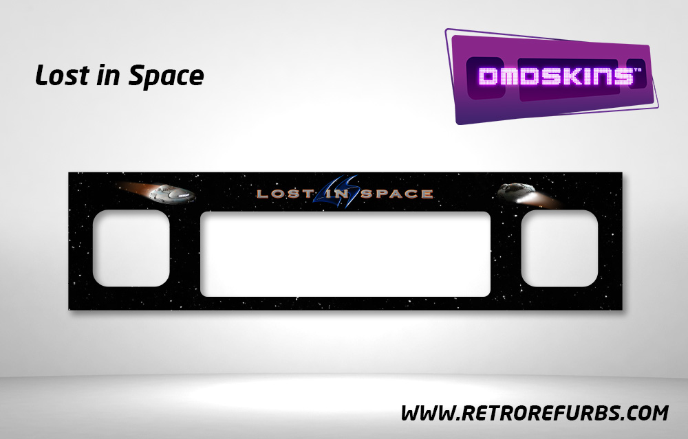 Lost in Space Sega Pinball DMDSkin Speaker Panel Overlay DMD Artwork Decal