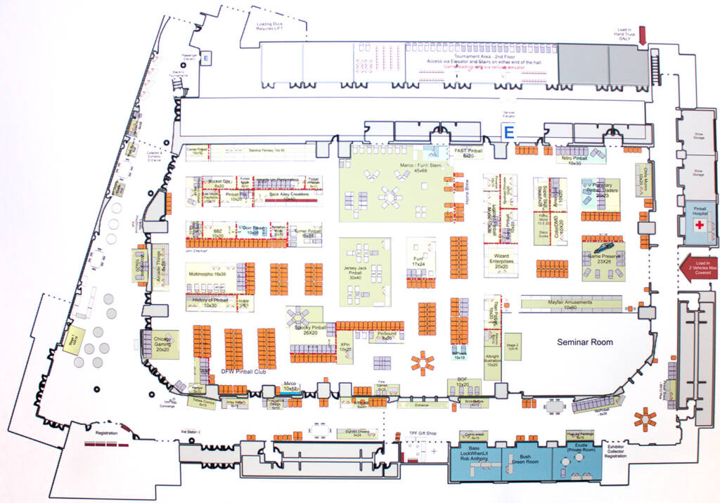 The floor plan for the 2025 TPF